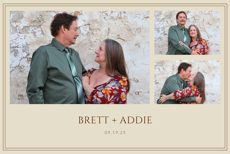 Brett & Addie photo booth print
