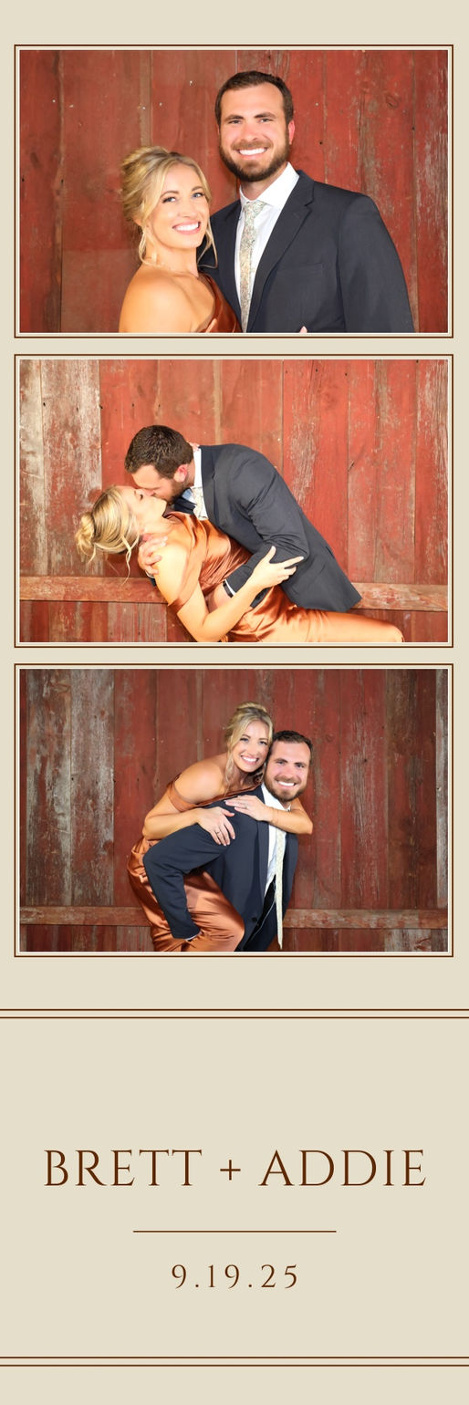 Brett & Addie photo booth print