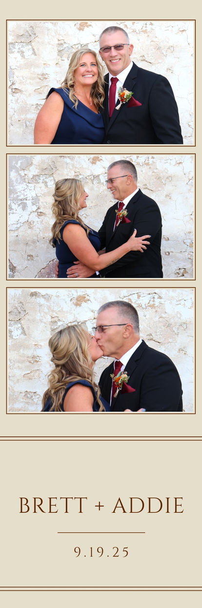 Brett & Addie photo booth print