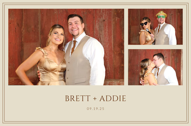 Brett & Addie photo booth print