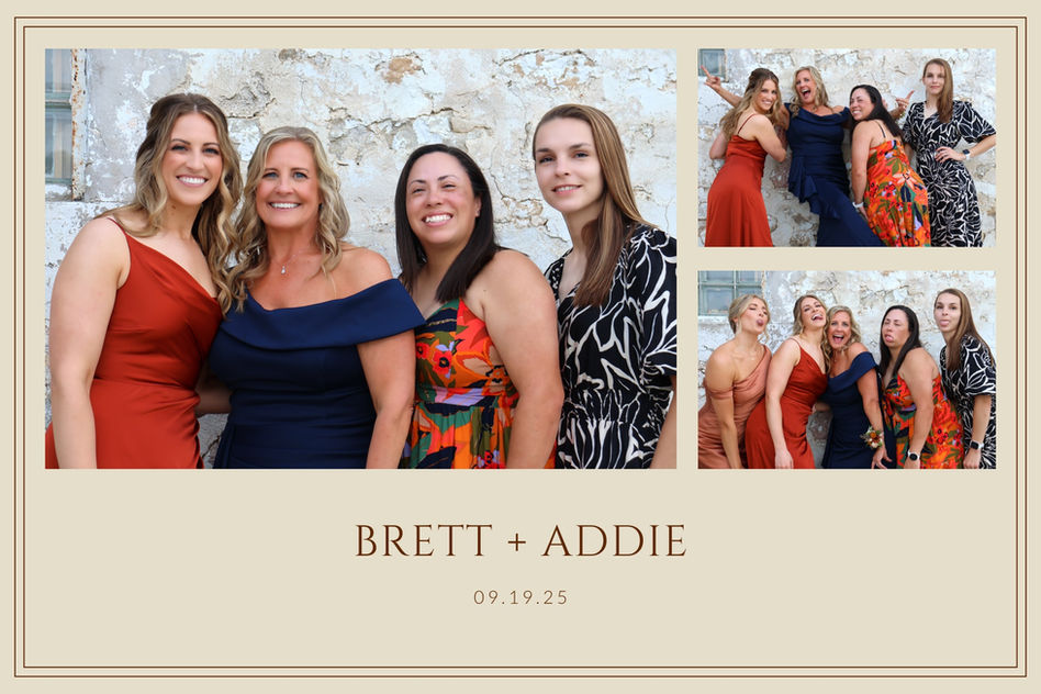 Brett & Addie photo booth print