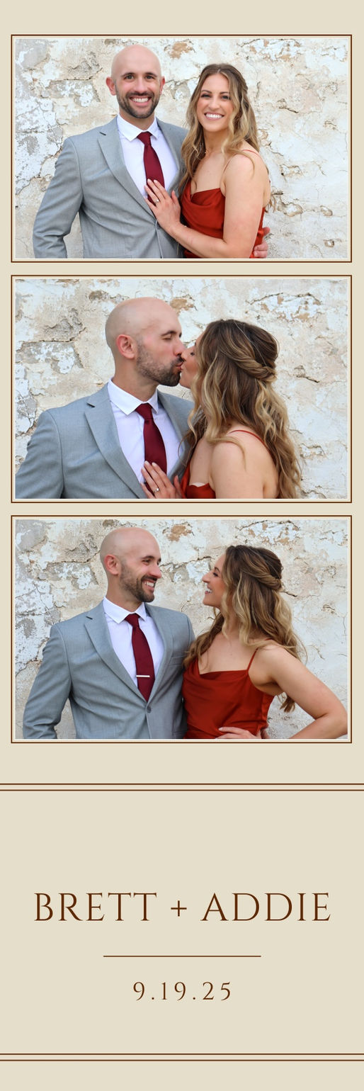 Brett & Addie photo booth print