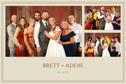 Brett & Addie photo booth print