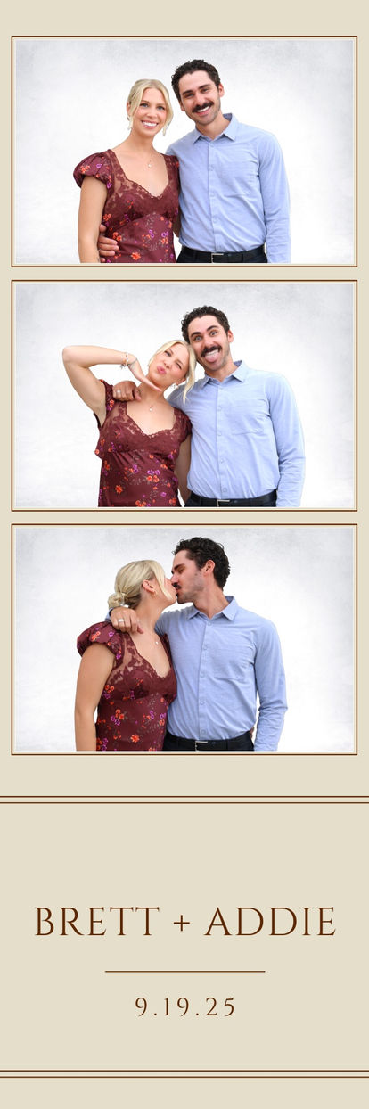 Brett & Addie photo booth print