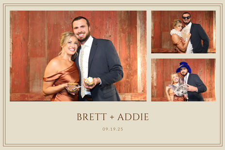 Brett & Addie photo booth print