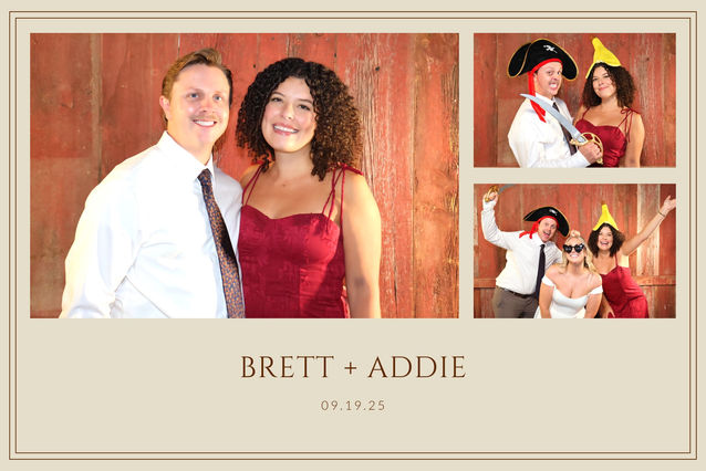 Brett & Addie photo booth print