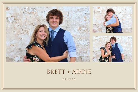 Brett & Addie photo booth print