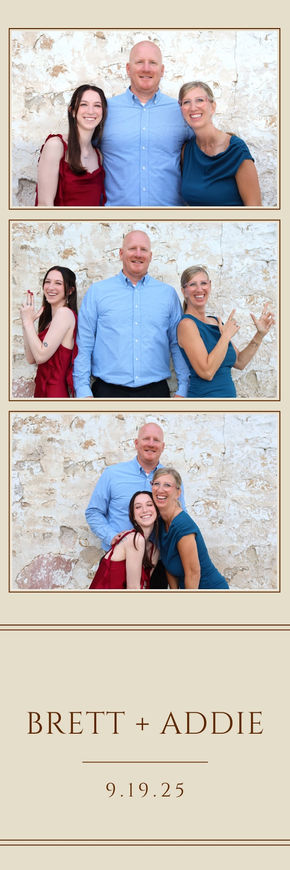 Brett & Addie photo booth print