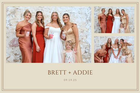 Brett & Addie photo booth print